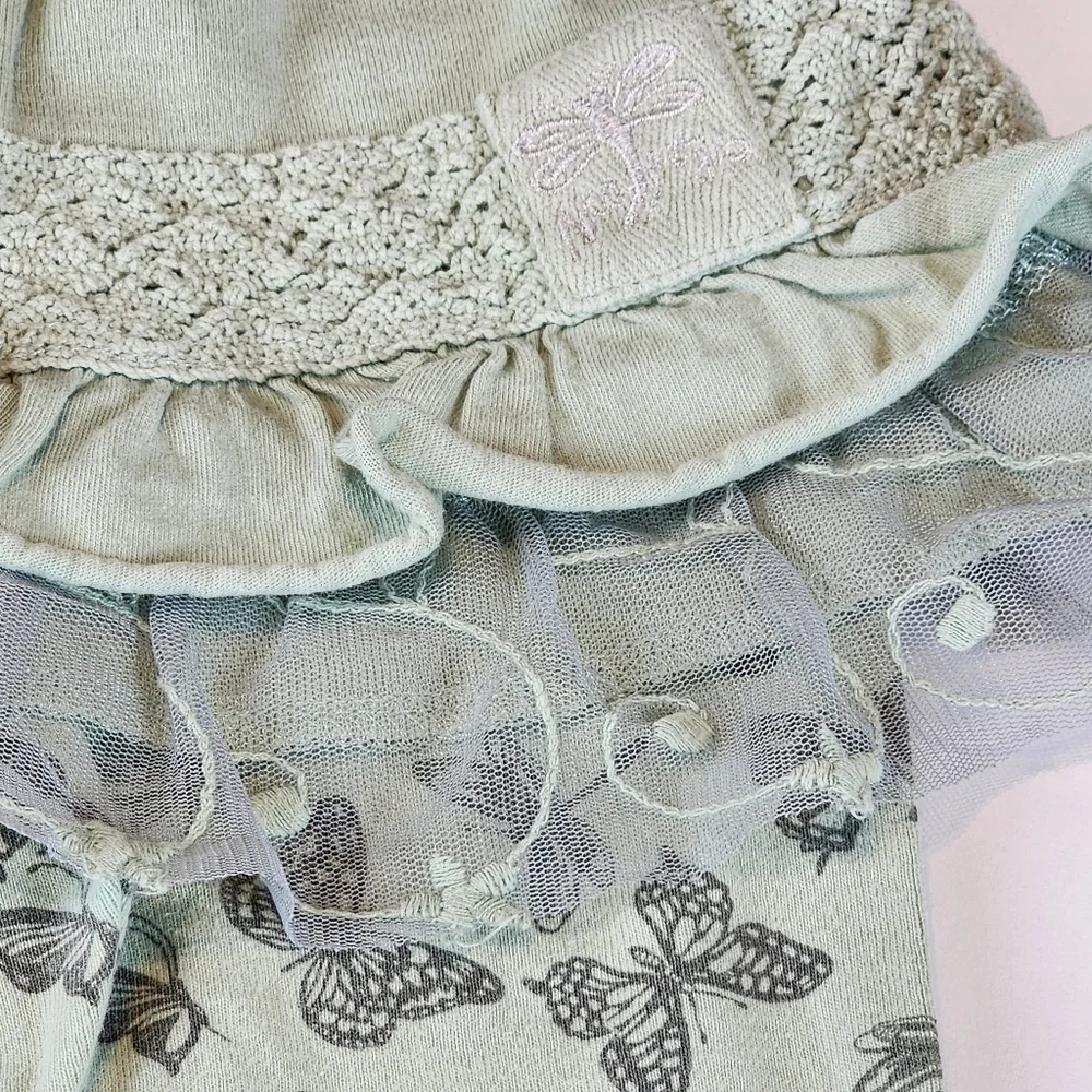 Naartjie butterfly outfit 18-24 and 2T Hooded top skirted leggings